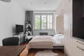 Designer studio with fold-up bed in trendy Žižkov by Prague Days